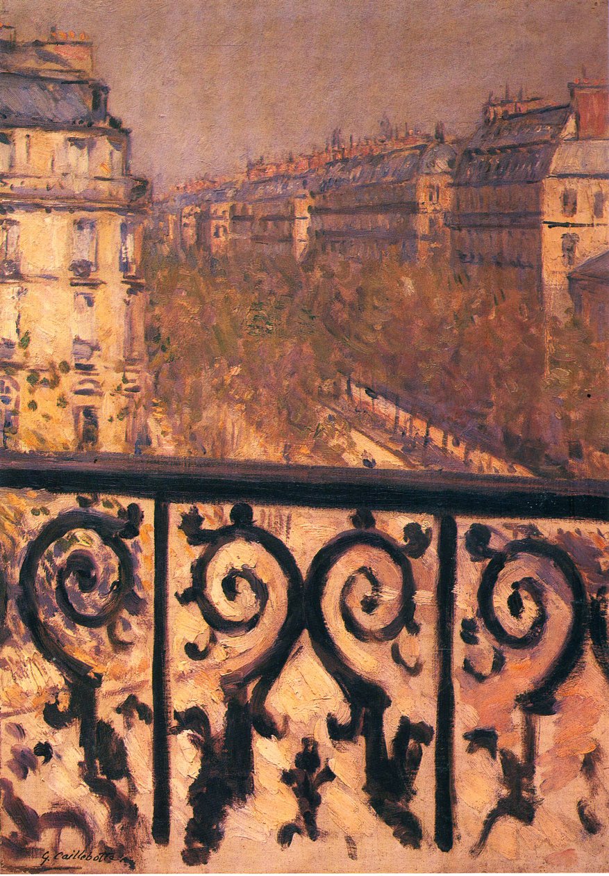 Parveke Pariisissa tekijältä Gustave Caillebotte
