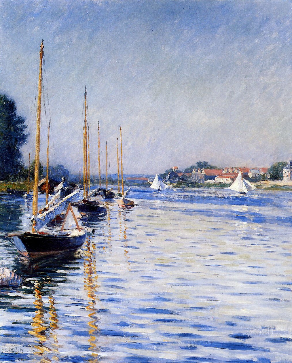 Veneitä Seineellä tekijältä Gustave Caillebotte
