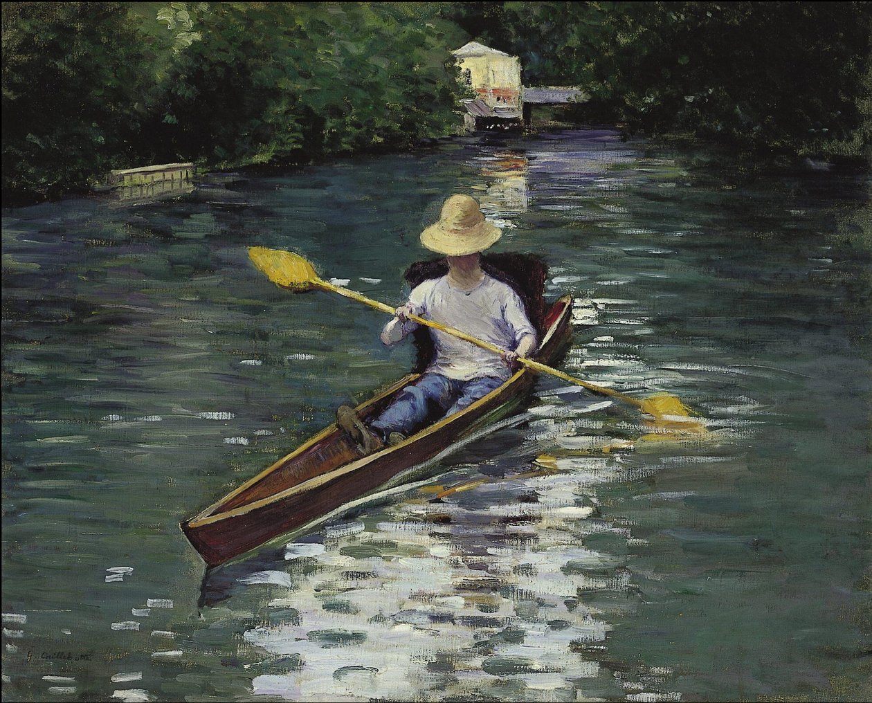 Yerresin kanootti tekijältä Gustave Caillebotte