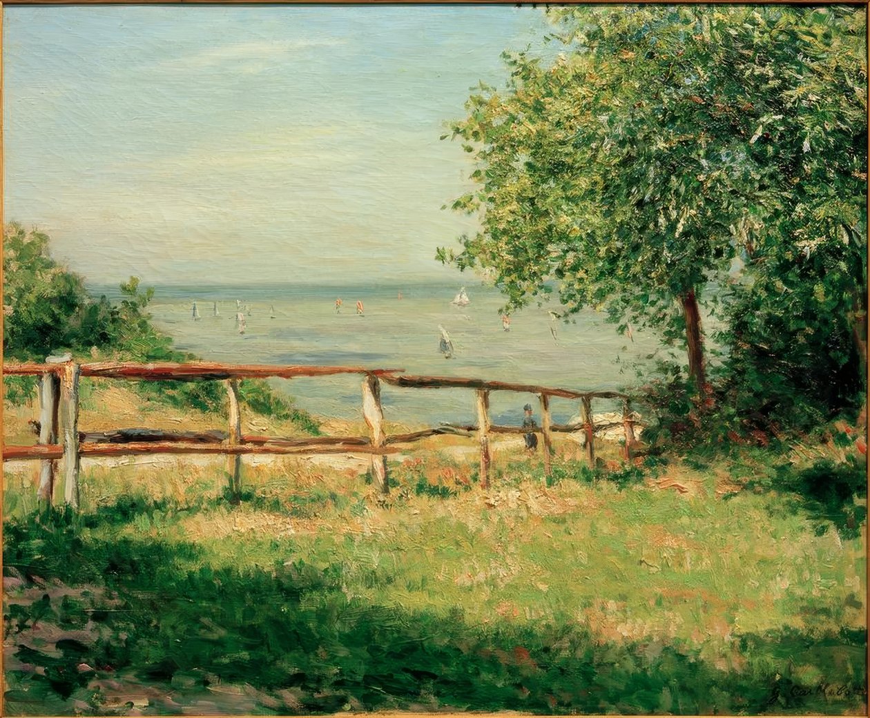 Champ au bord de la mer, Trouville tekijältä Gustave Caillebotte