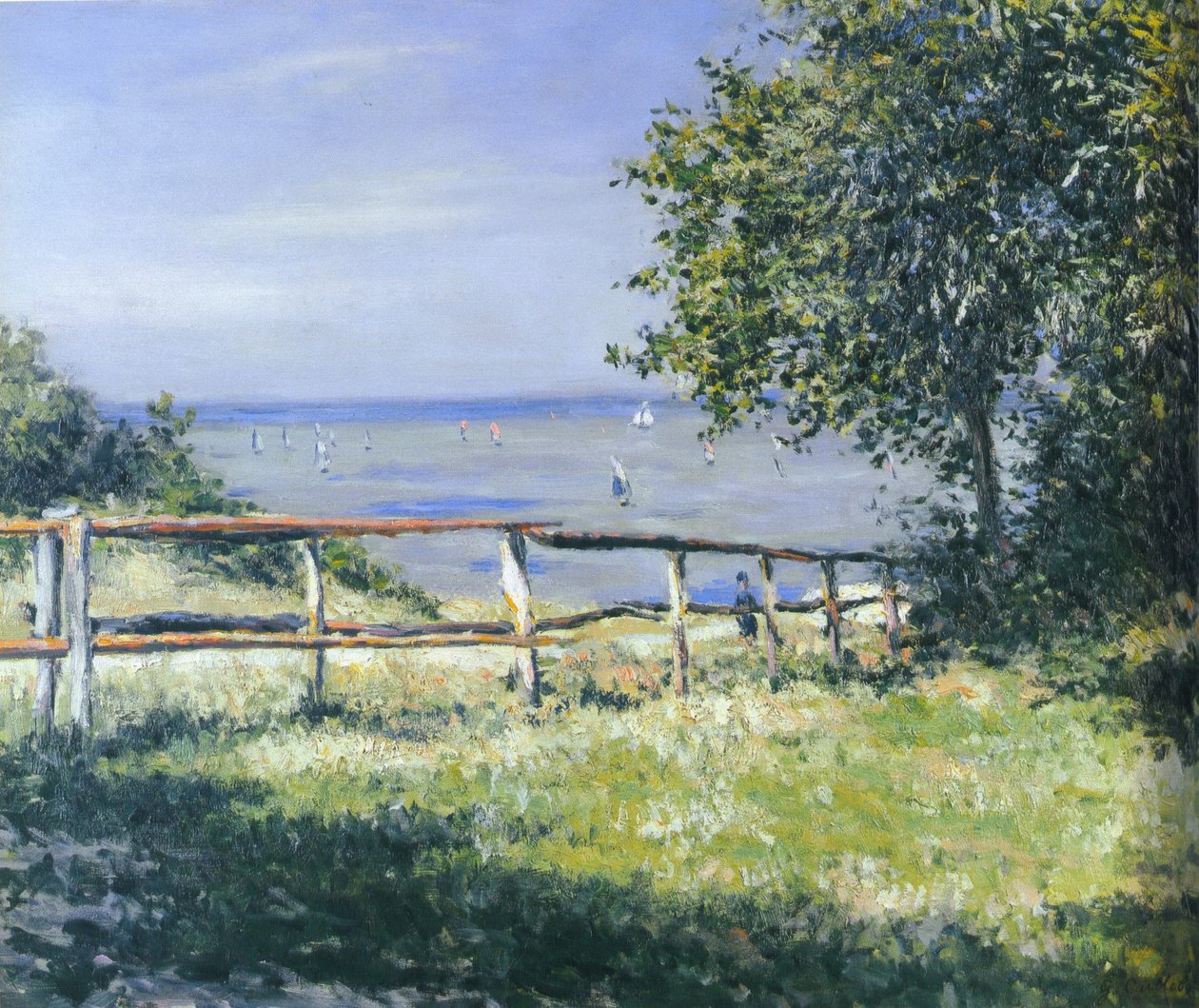 Champ au bord de mer tekijältä Gustave Caillebotte