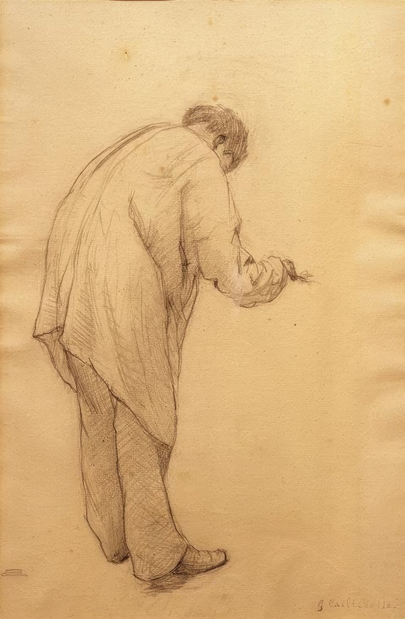 Etude pour les peintres en bâtiment tekijältä Gustave Caillebotte
