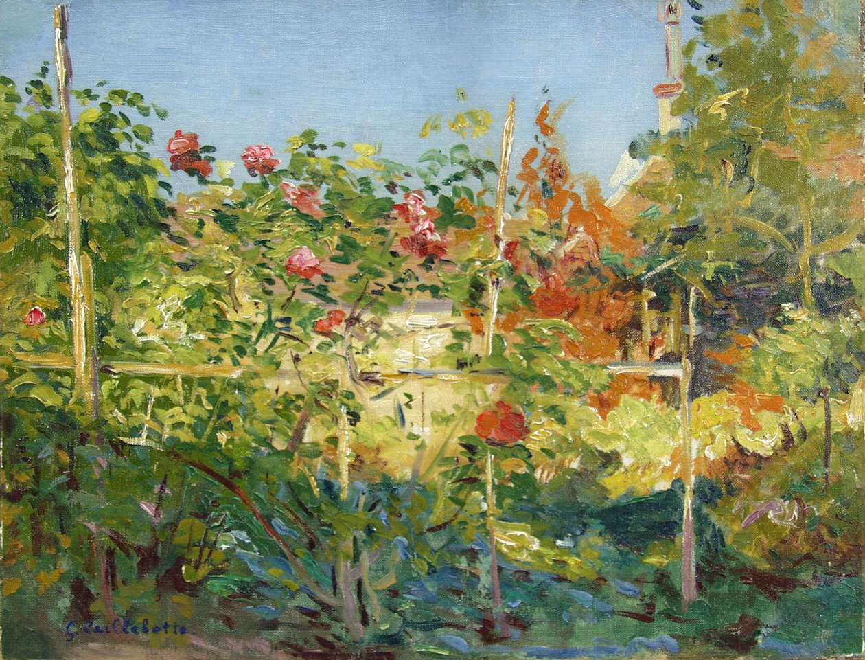 Garten Trouvillessa tekijältä Gustave Caillebotte