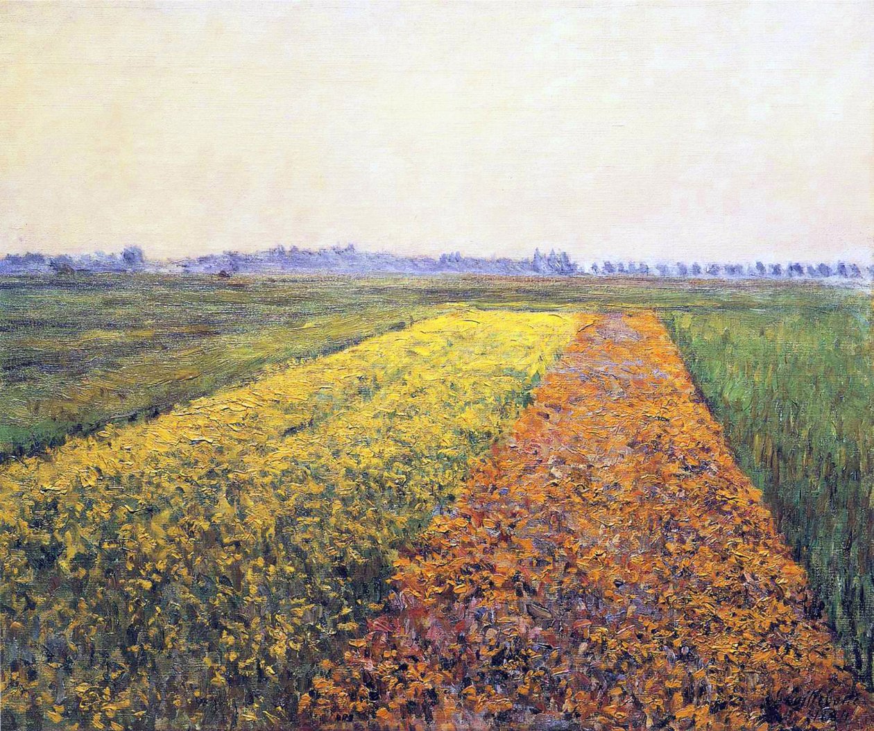 Maisema, 1848 tekijältä Gustave Caillebotte