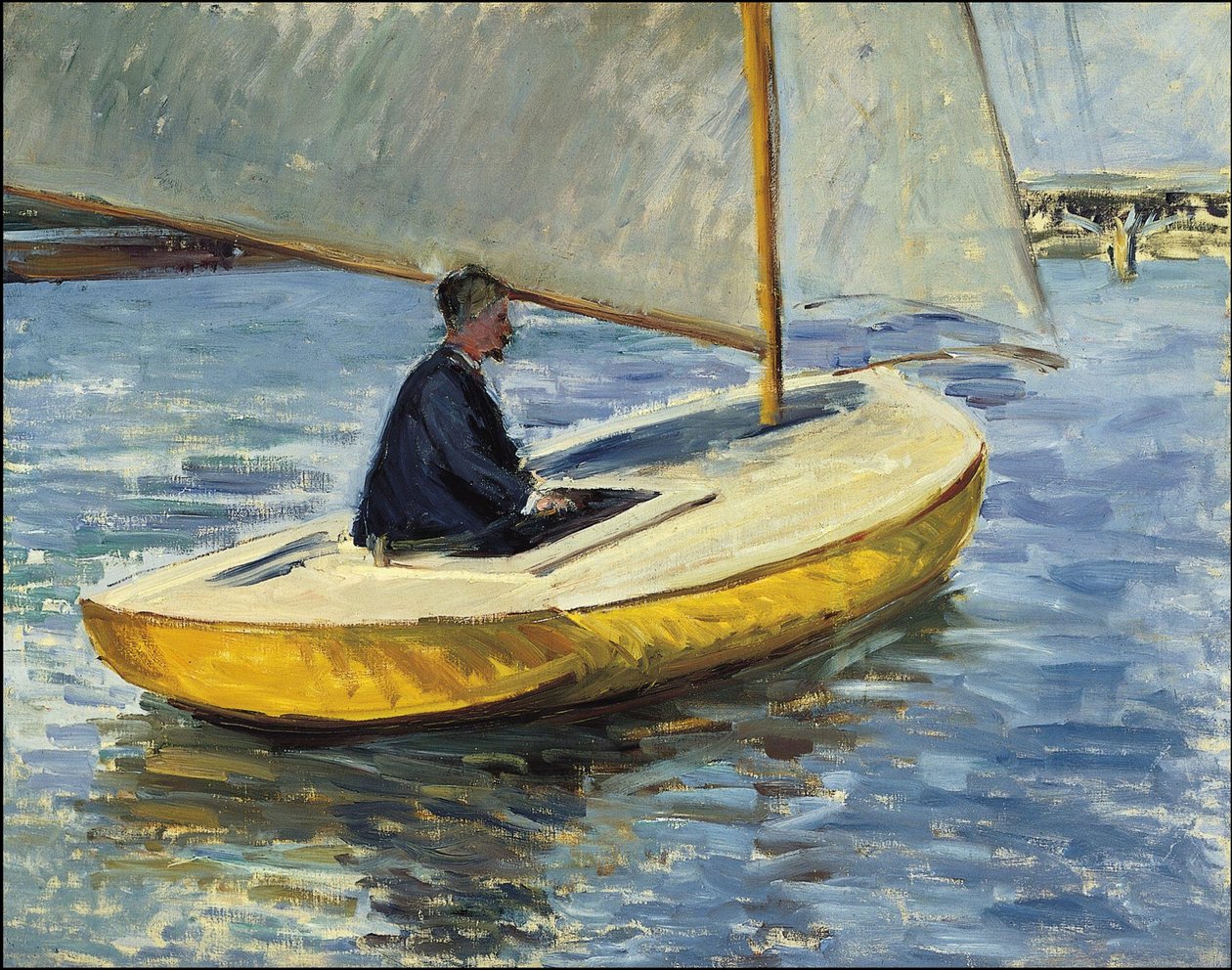 Le bateau jaune tekijältä Gustave Caillebotte
