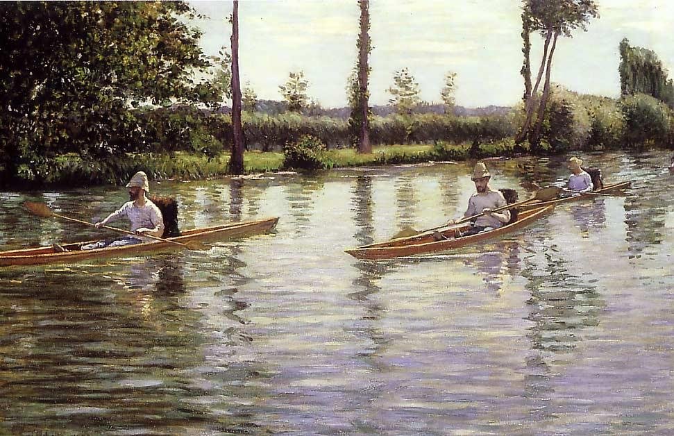 Les Périssoires tekijältä Gustave Caillebotte