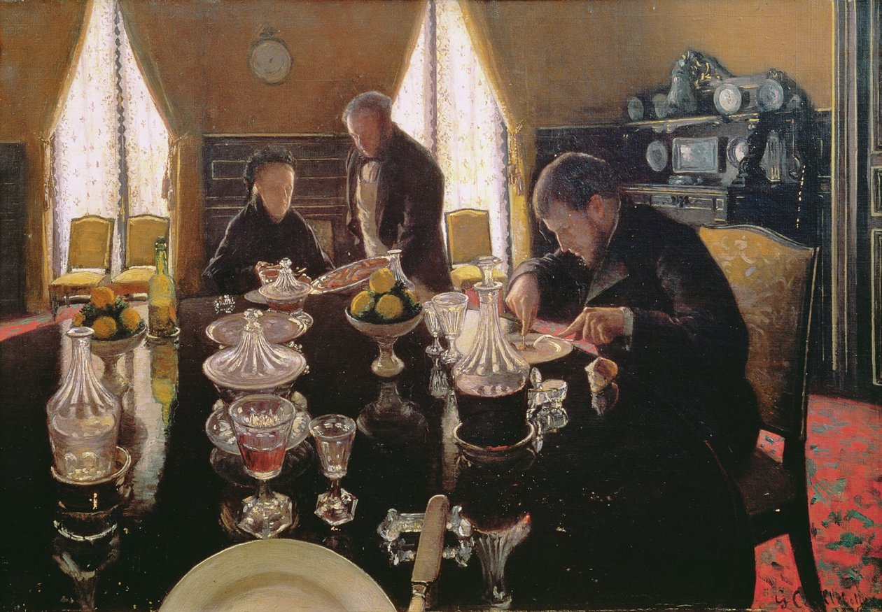Lounas, 1876 tekijältä Gustave Caillebotte