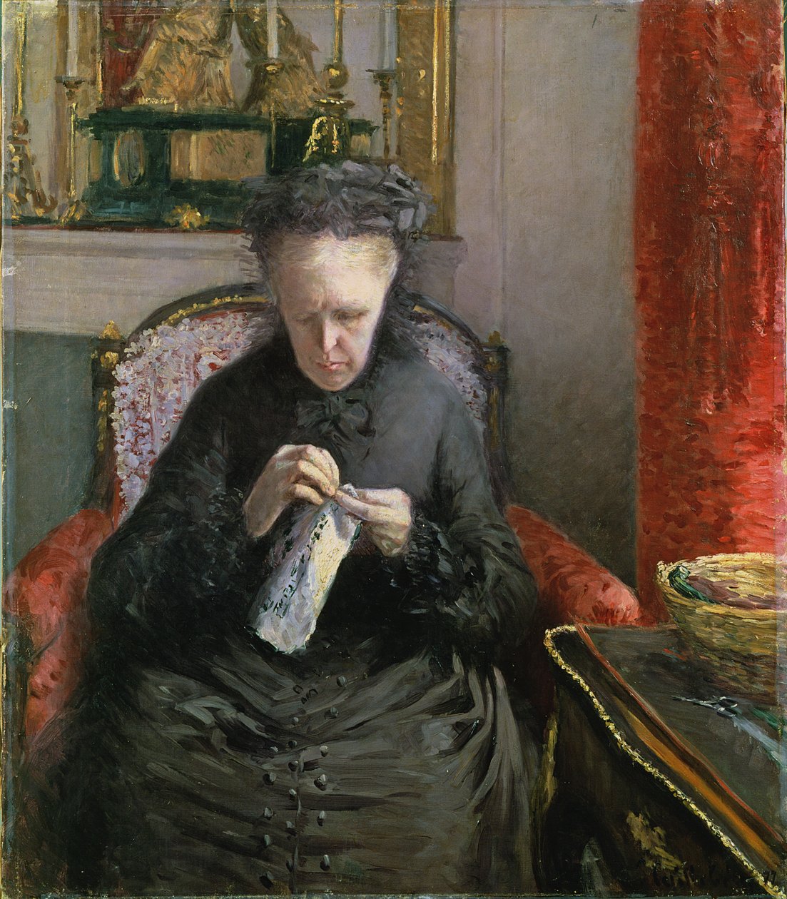 Madame Martial Caillebotte, 1877 tekijältä Gustave Caillebotte