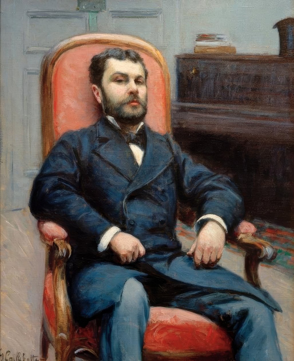 Richard Gallon muotokuva tekijältä Gustave Caillebotte