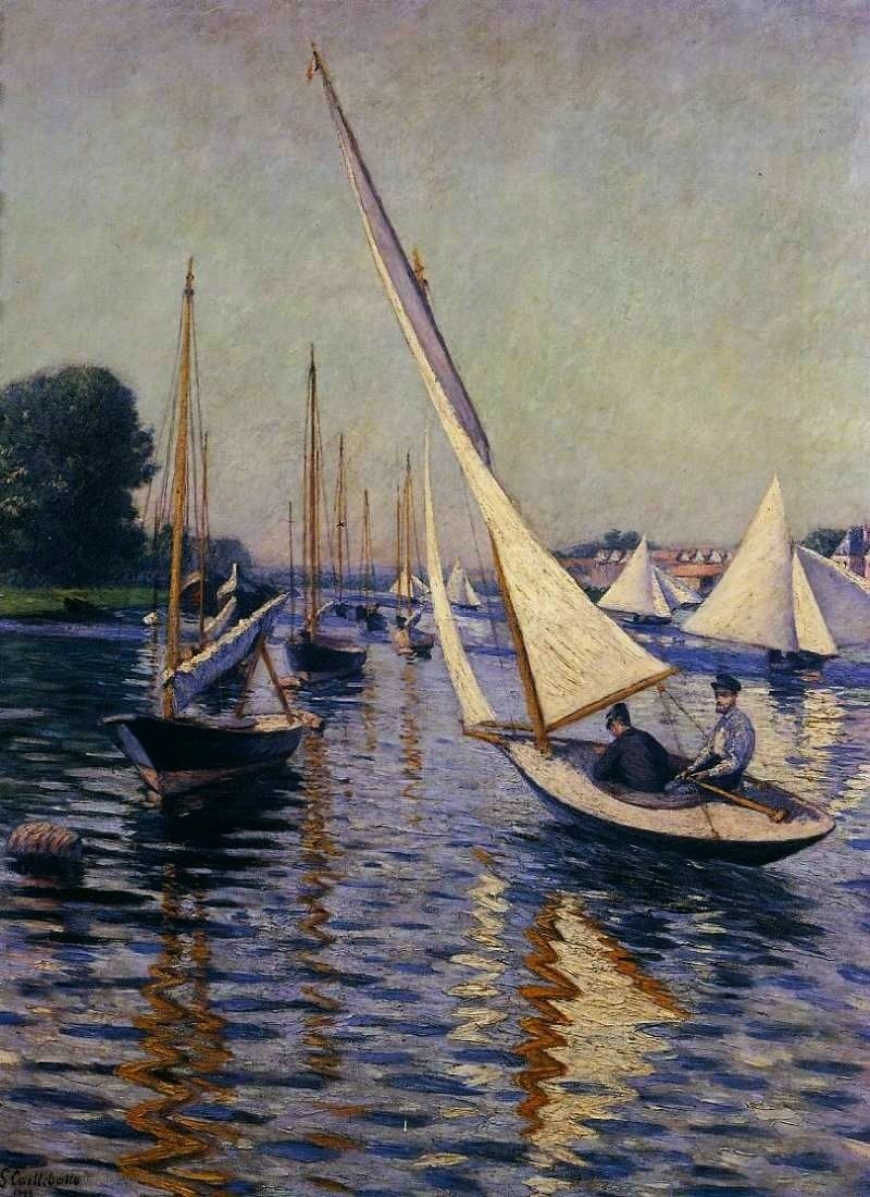 Régates à Argenteuil tekijältä Gustave Caillebotte
