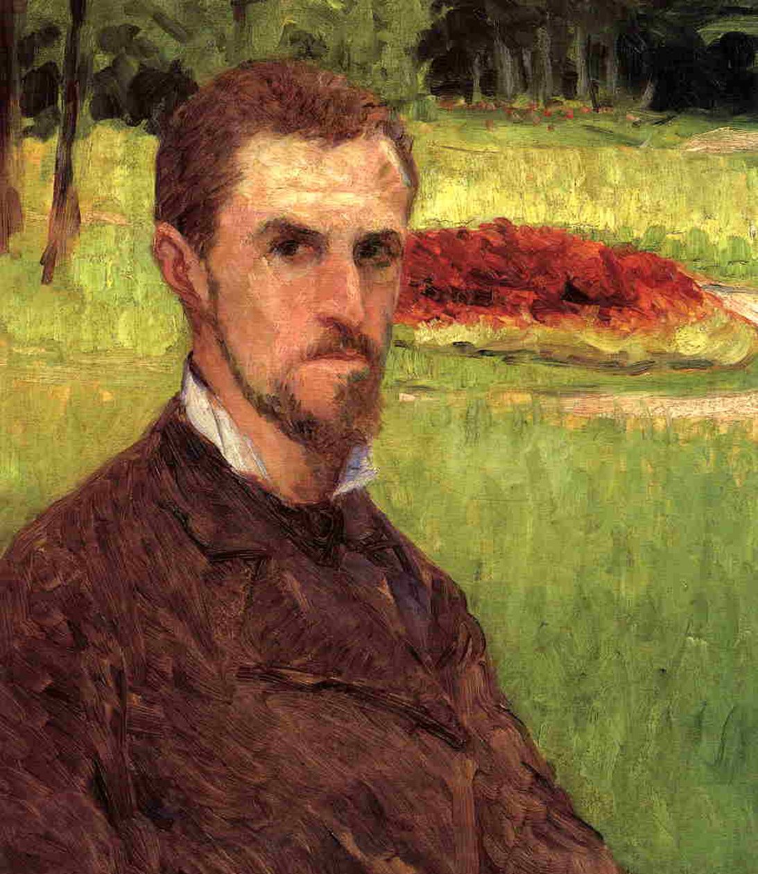 Omakuva, 1875-76 tekijältä Gustave Caillebotte