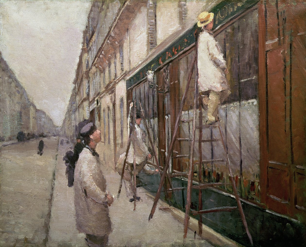 Study for The Painters, 1877 tekijältä Gustave Caillebotte