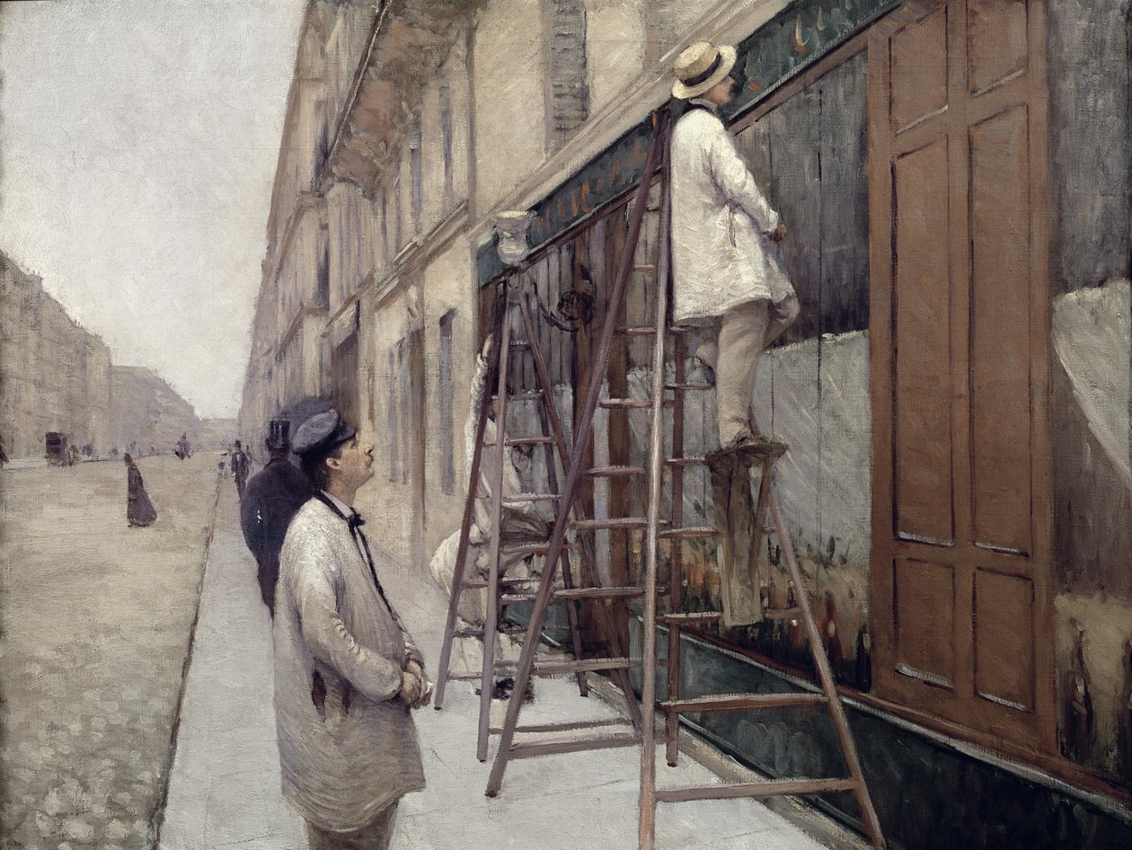 Maalarit, 1877 tekijältä Gustave Caillebotte