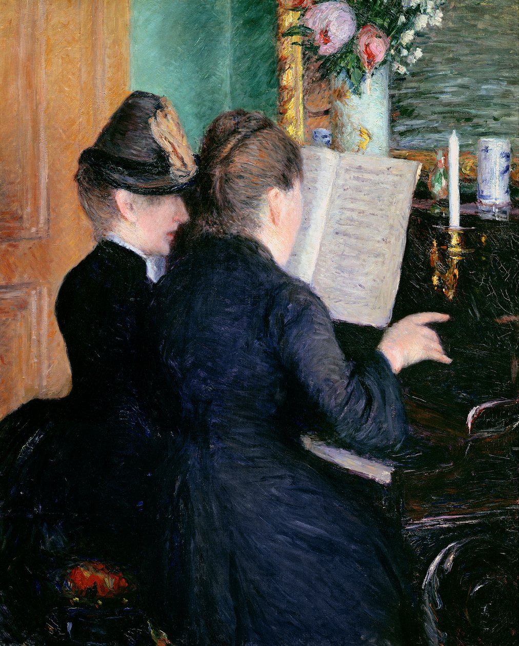 Pianotunti, 1881 tekijältä Gustave Caillebotte