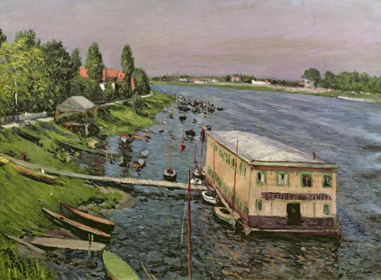 Ponttoni Argenteuilissa, n. 1886-87 tekijältä Gustave Caillebotte