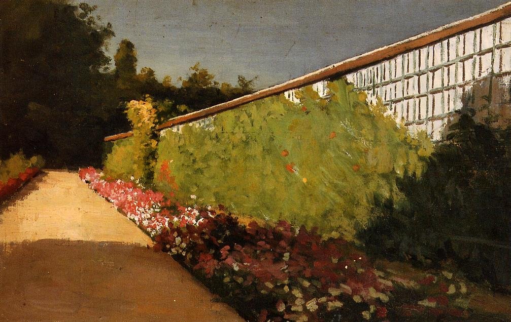 Keittiöpuutarhan muuri, Yerres tekijältä Gustave Caillebotte