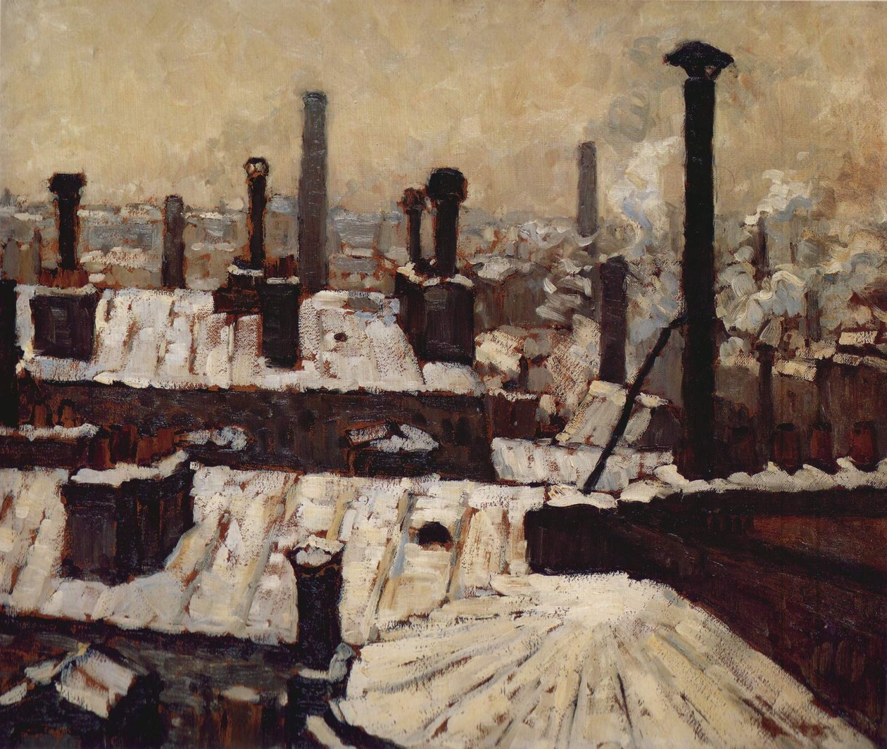 Toits sous la neige, Pariisi tekijältä Gustave Caillebotte