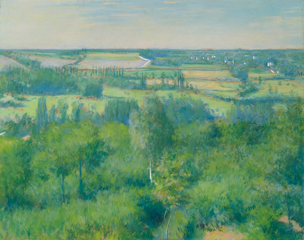 Vallée de l’Yerres tekijältä Gustave Caillebotte