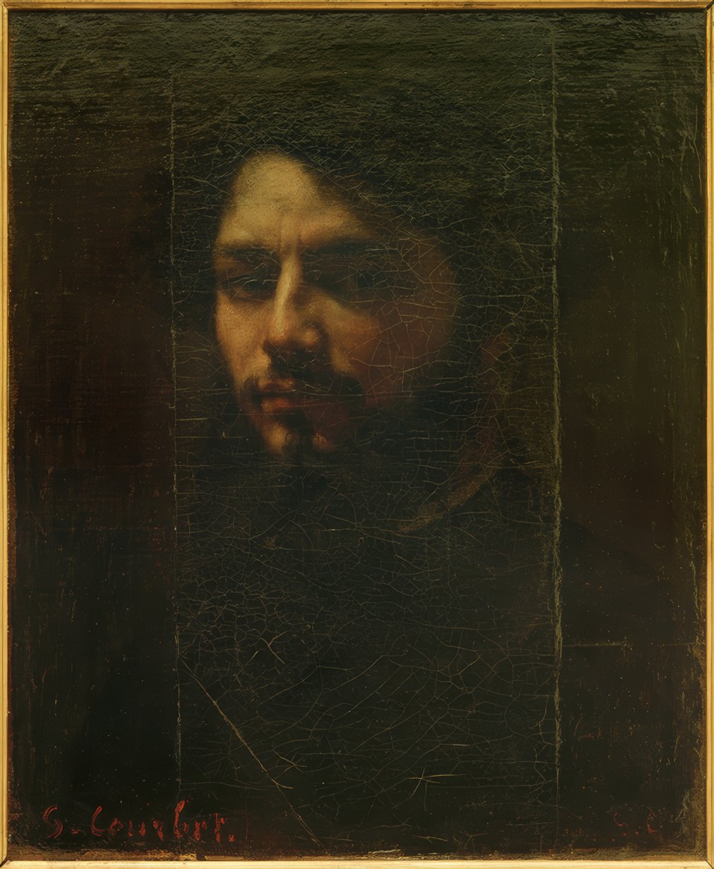 Automuotokuva tekijältä Gustave Courbet