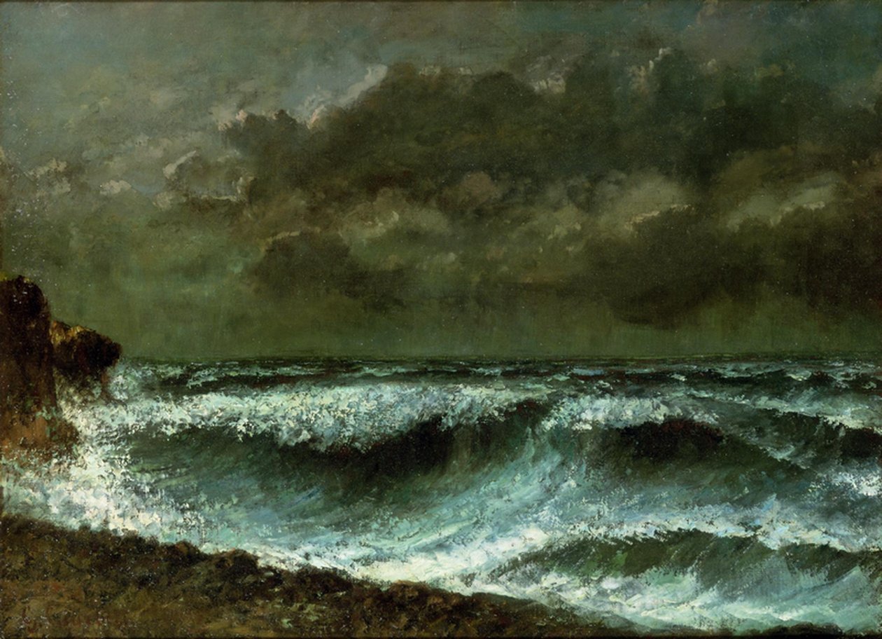 Avant de tempête à lhorizon tekijältä Gustave Courbet
