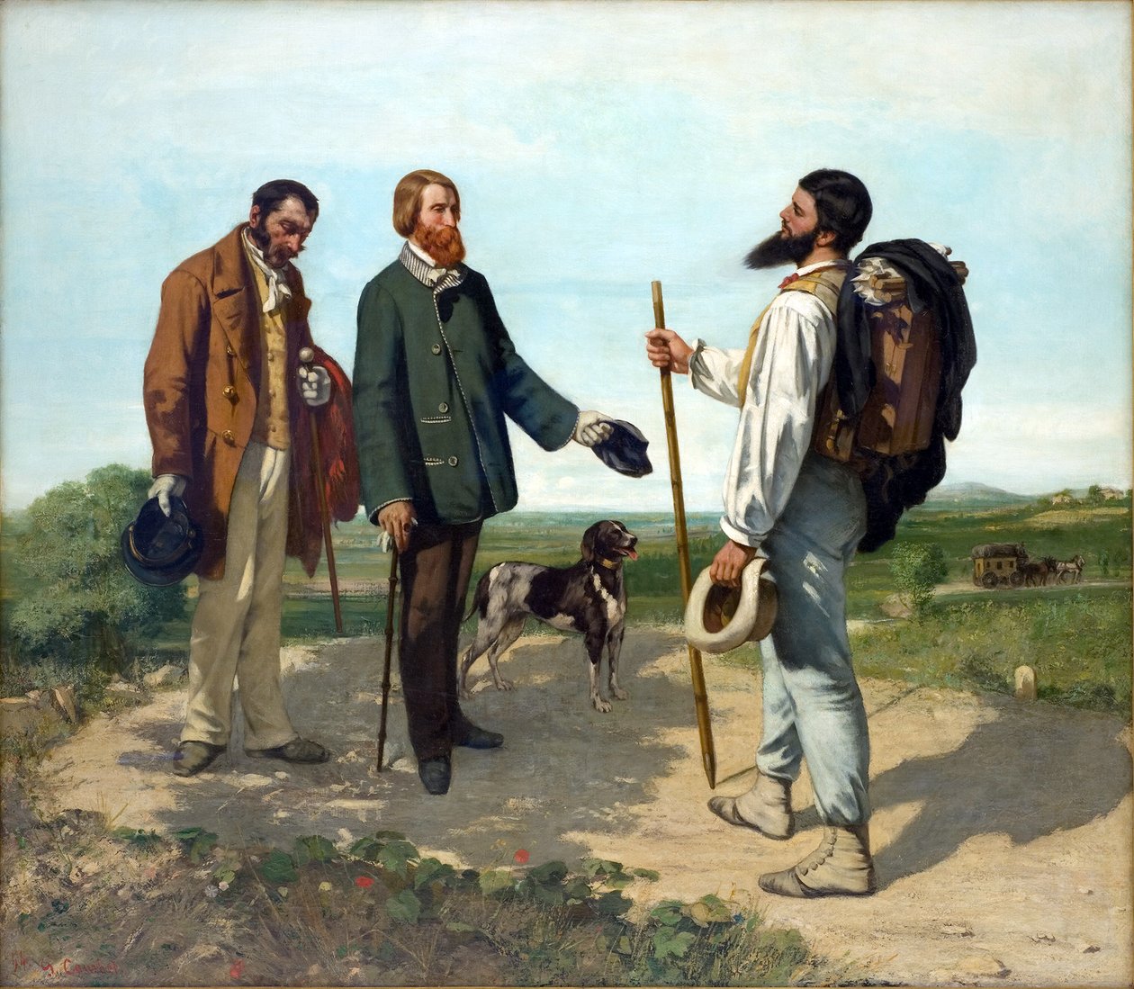 Bonjour Monsieur Courbet tekijältä Gustave Courbet