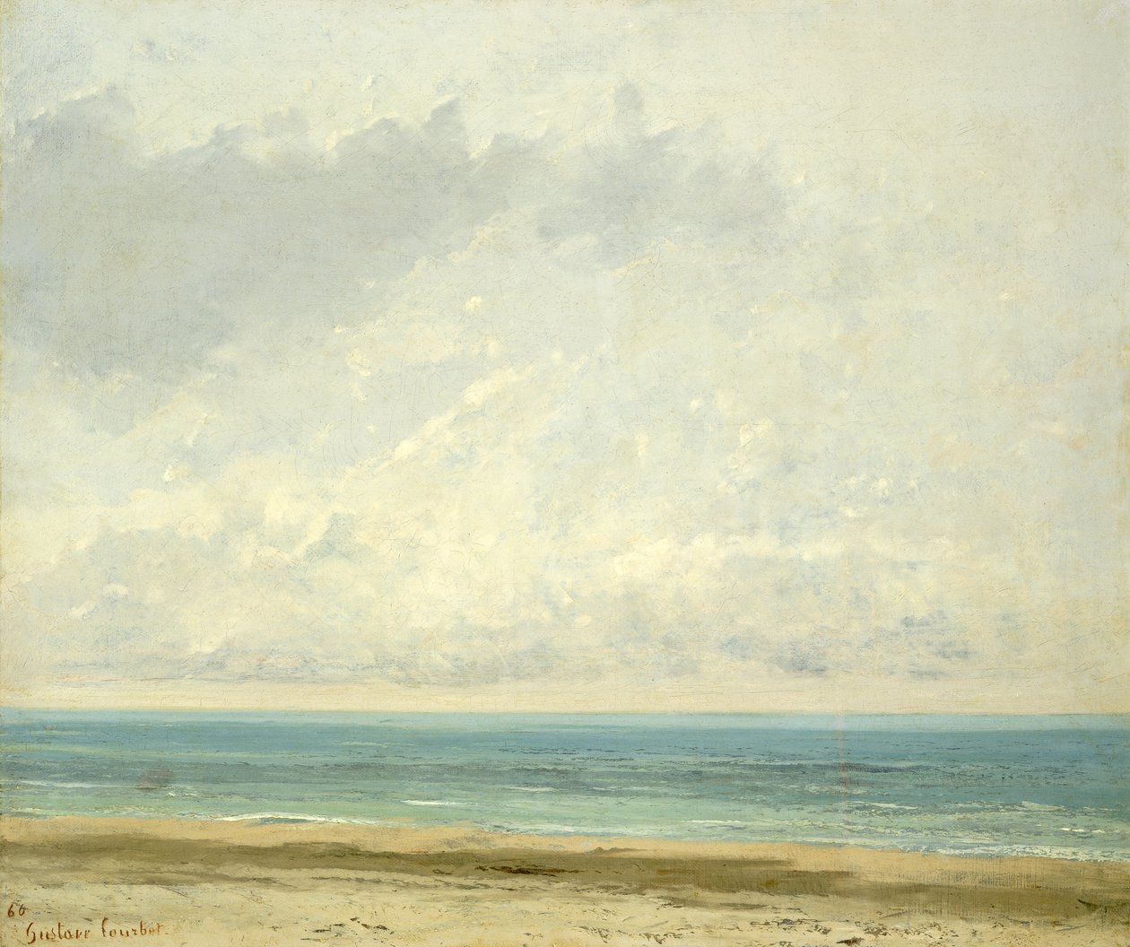 Tyyni meri, 1866 tekijältä Gustave Courbet
