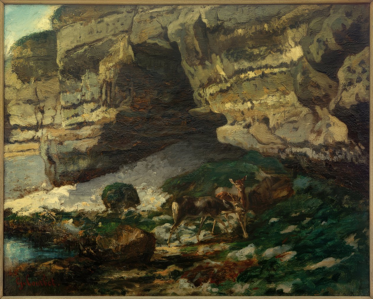 Chevreuils à la lähde tekijältä Gustave Courbet