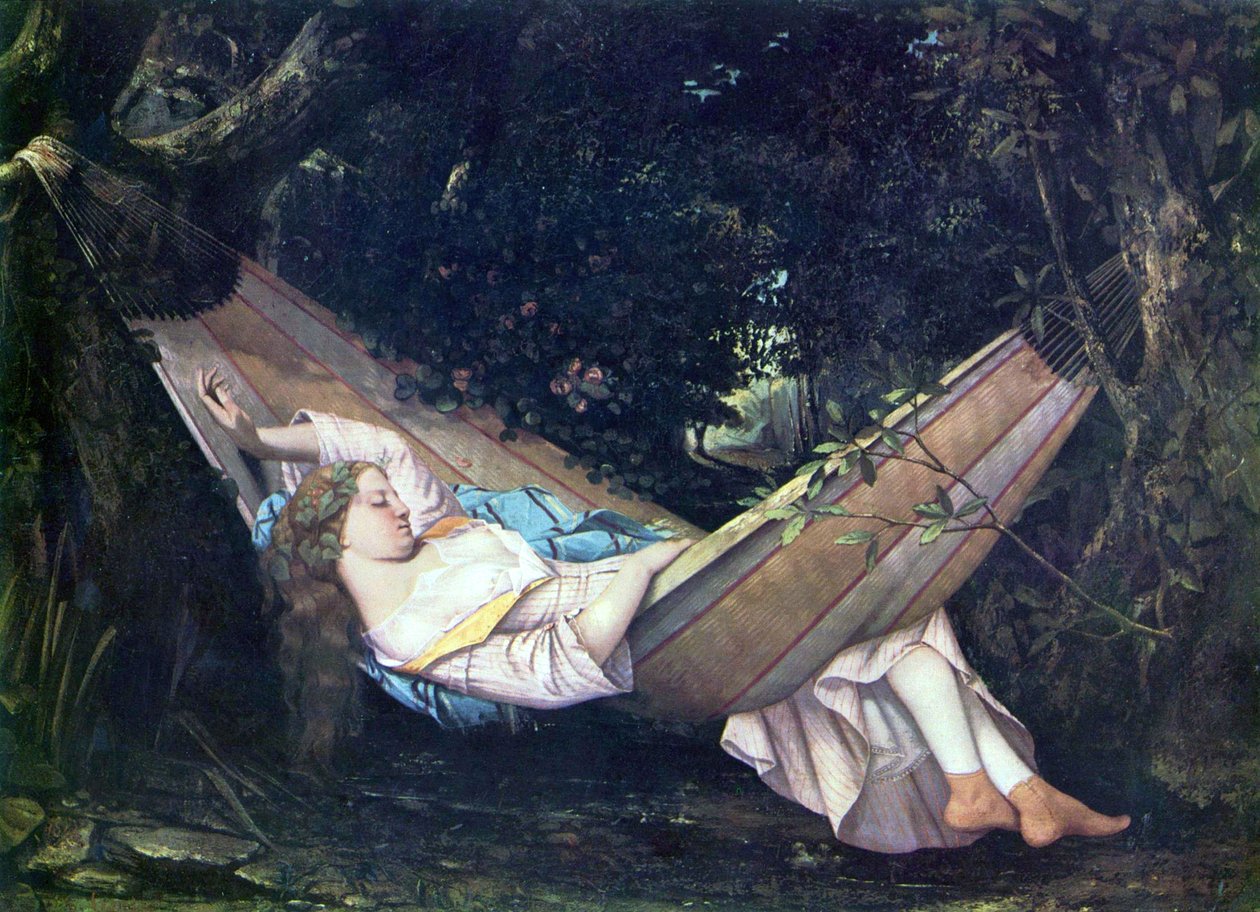 Die Hängematte tekijältä Gustave Courbet
