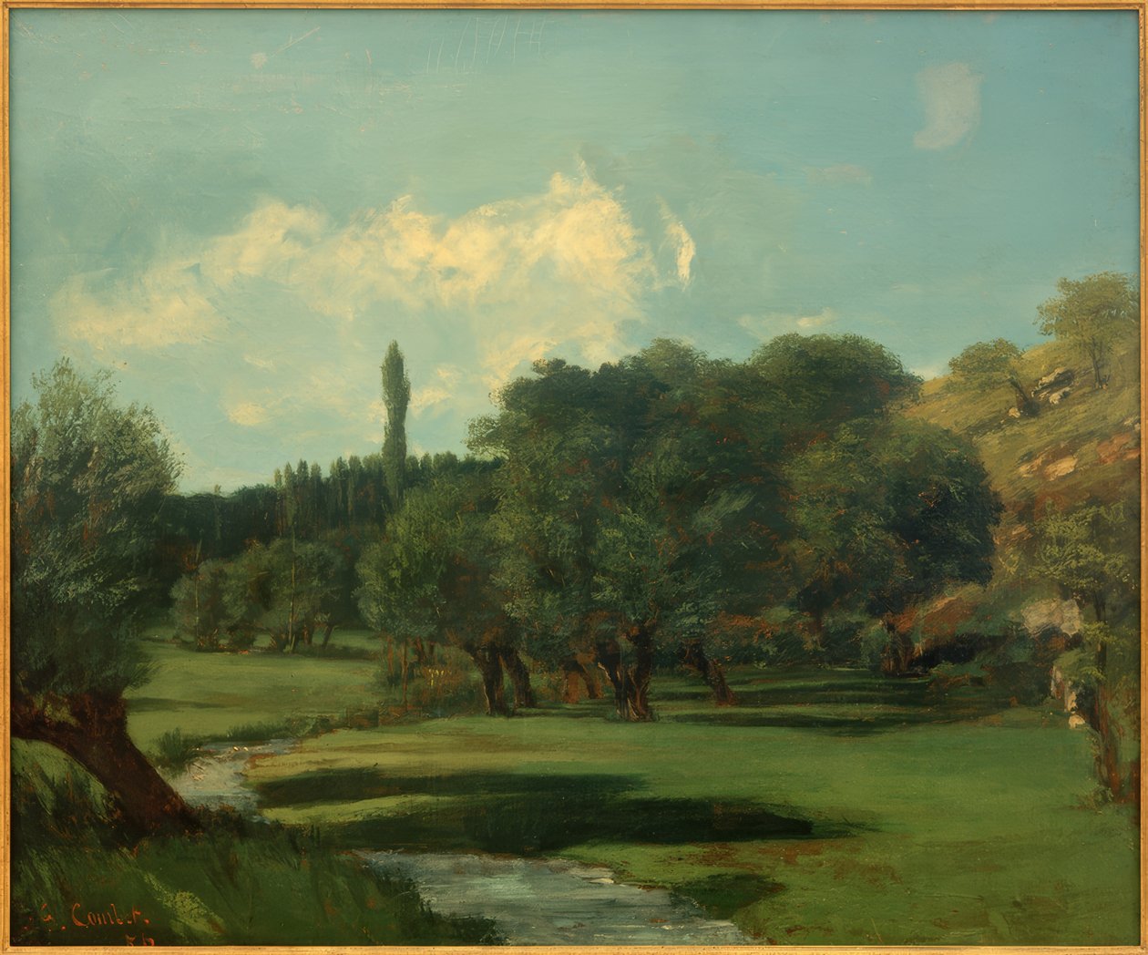 La Bretonnerie dans le département de l Indre tekijältä Gustave Courbet
