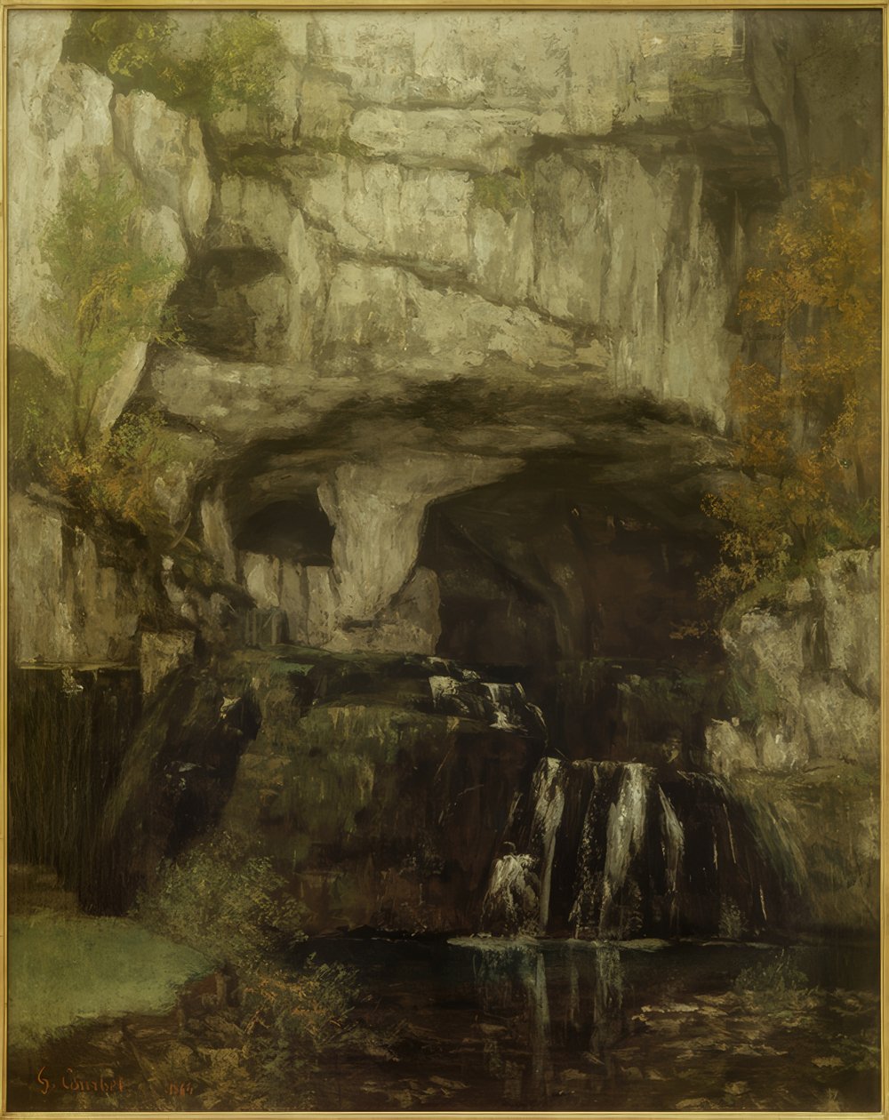 La Source du Lison tekijältä Gustave Courbet