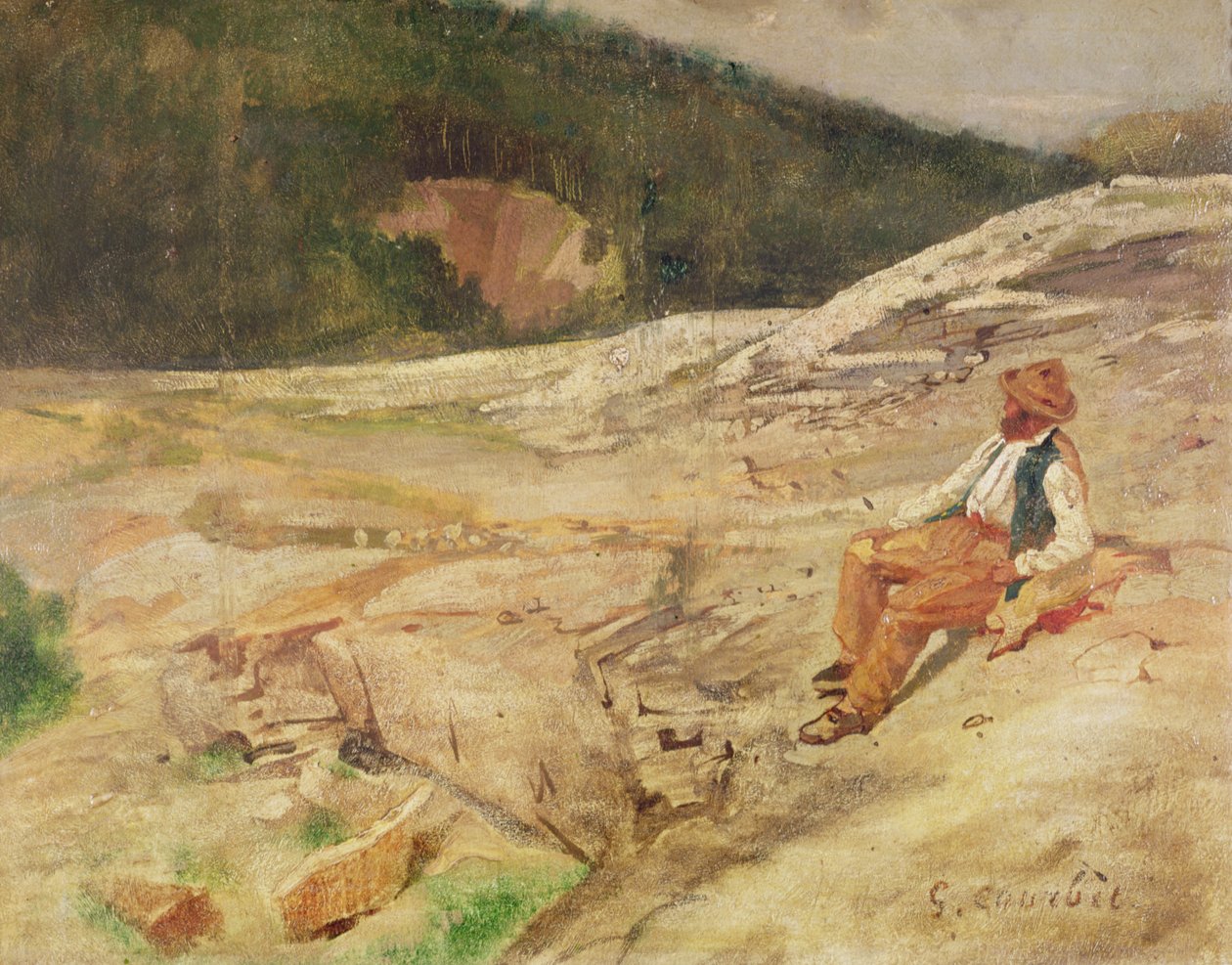 Maisema tekijältä Gustave Courbet
