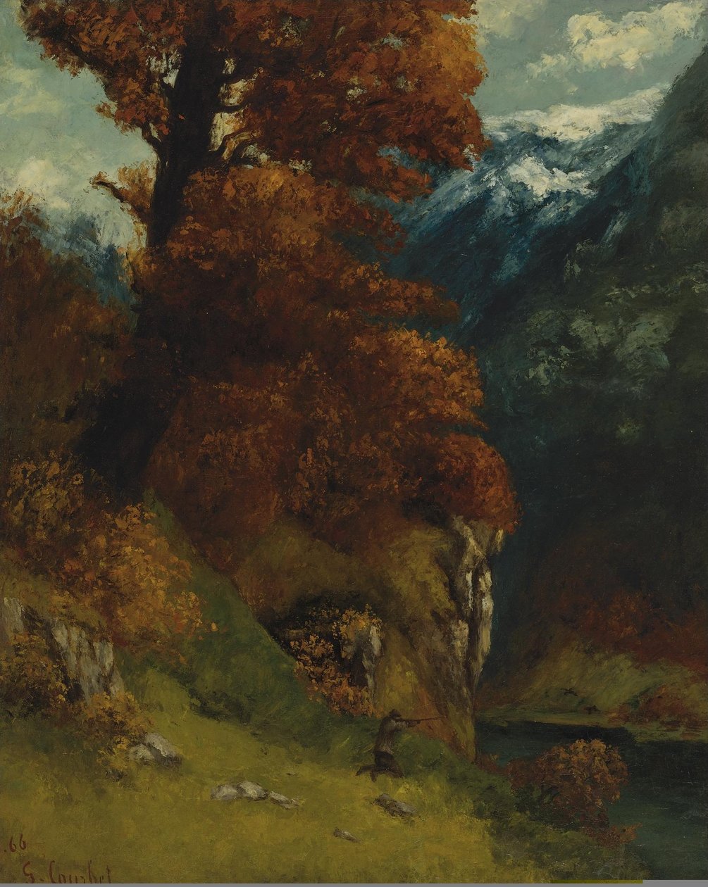 Le Chasseur tekijältä Gustave Courbet