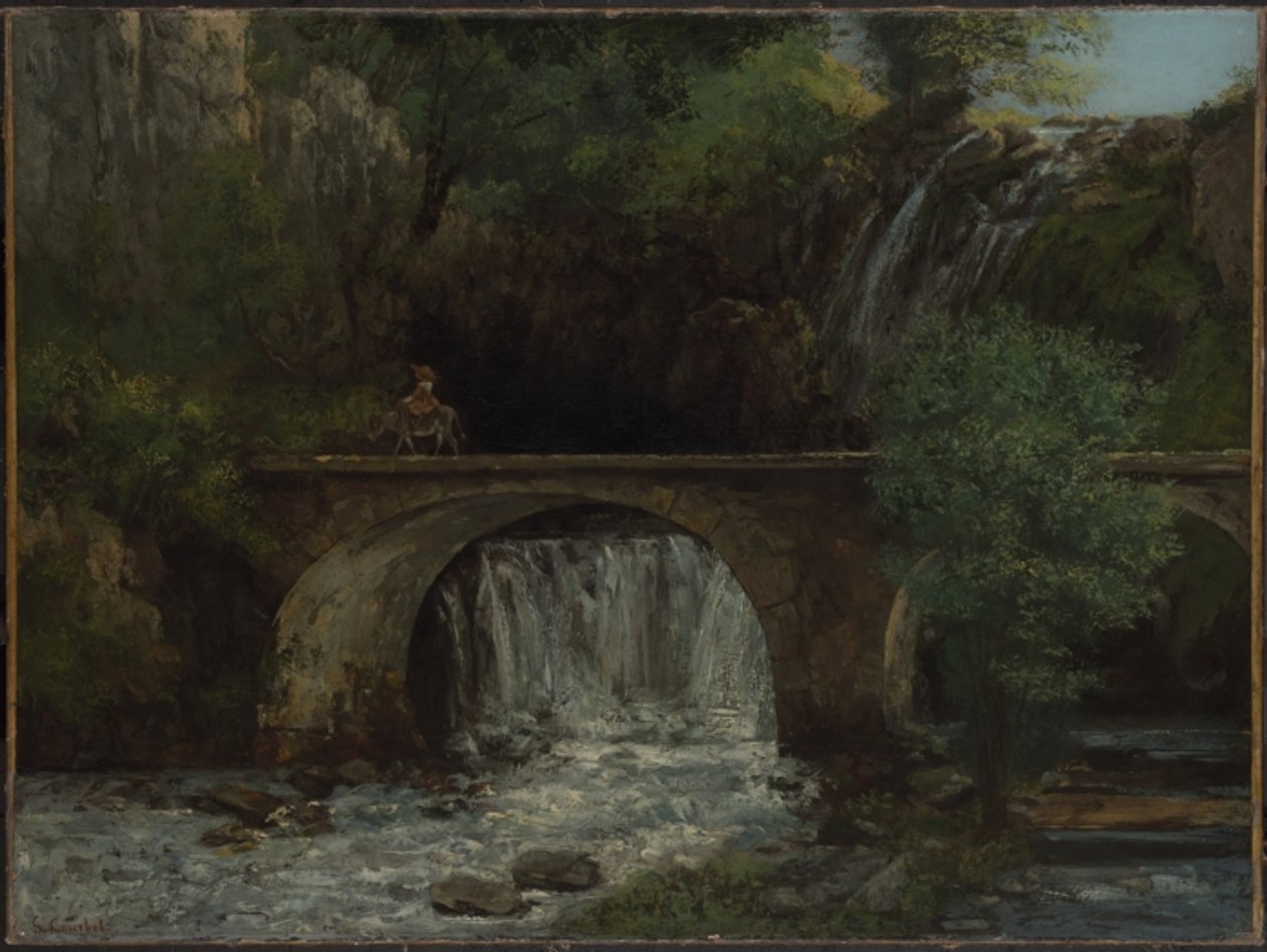Le Grand Pont tekijältä Gustave Courbet