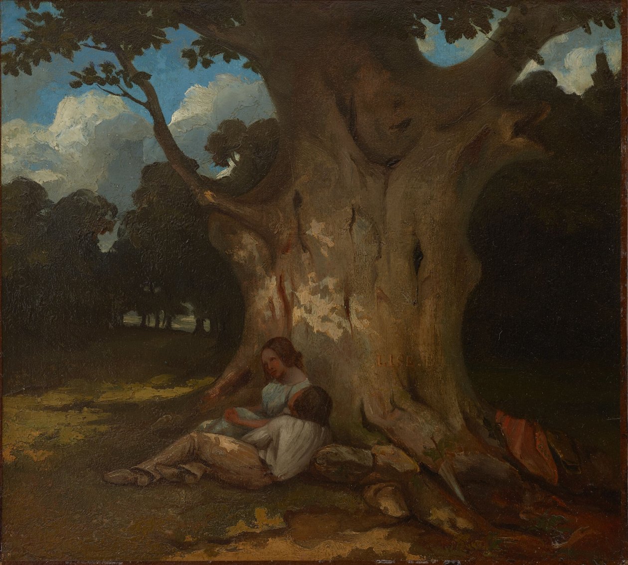 Le Gros Chêne tekijältä Gustave Courbet