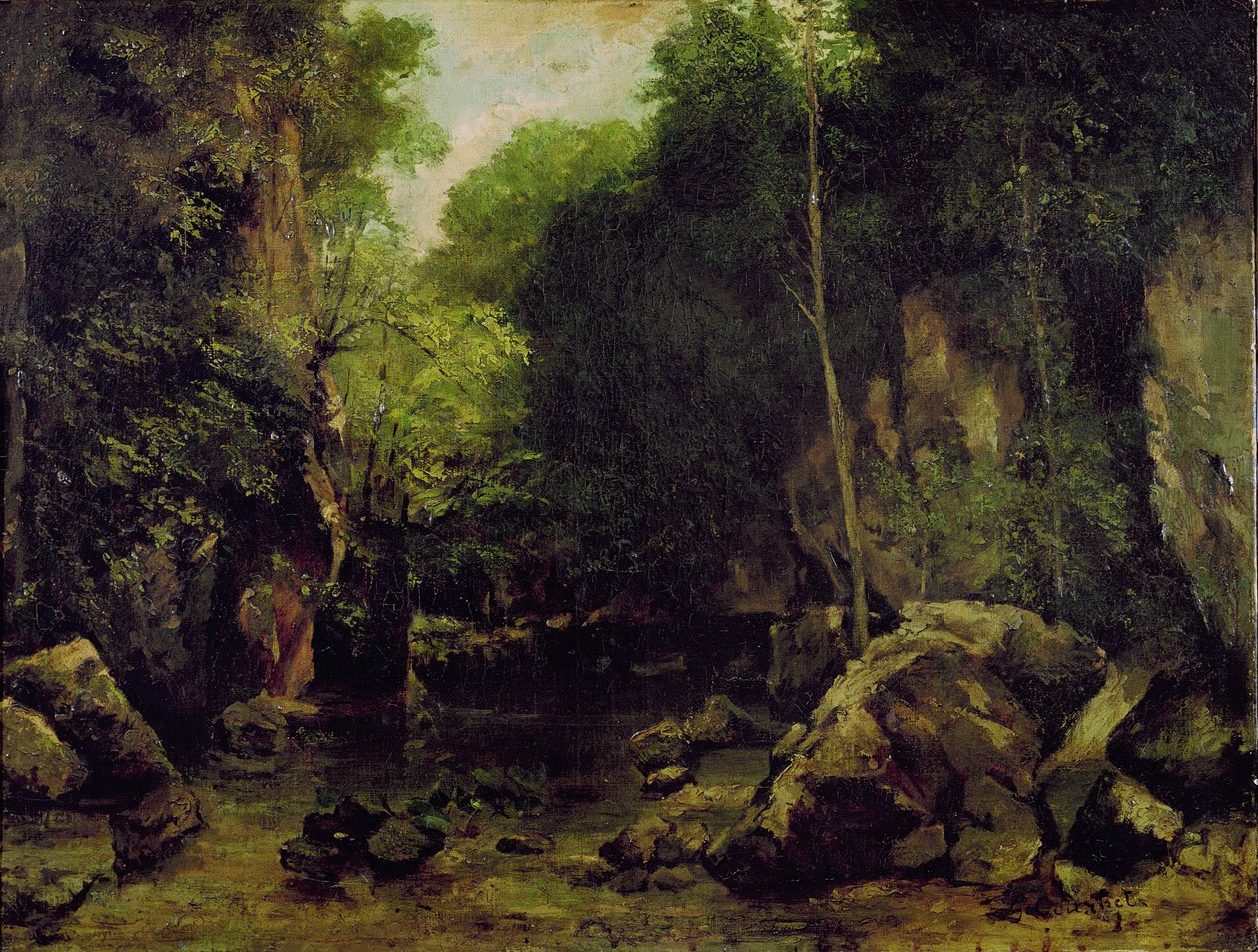 Le Puits-Noir, Doubs tekijältä Gustave Courbet