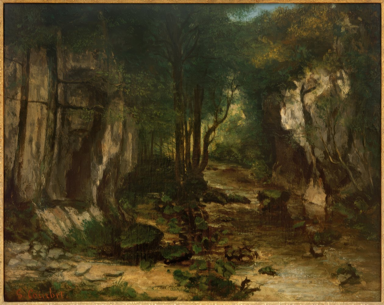 Le Ruisseau du Puits-Noir tekijältä Gustave Courbet