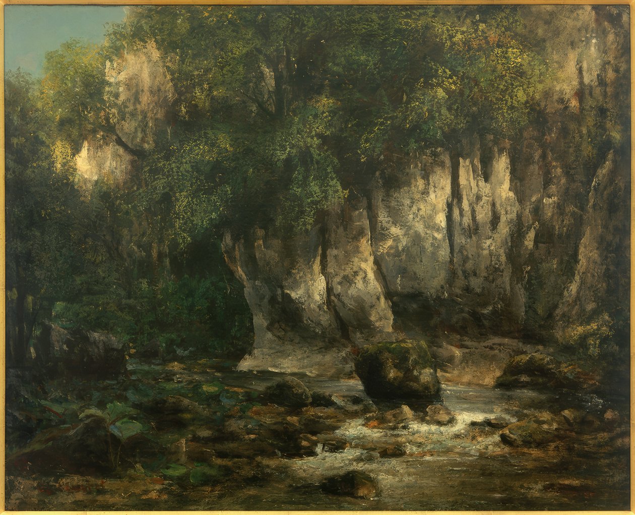 Le Ruisseau du Puits-Noir tekijältä Gustave Courbet
