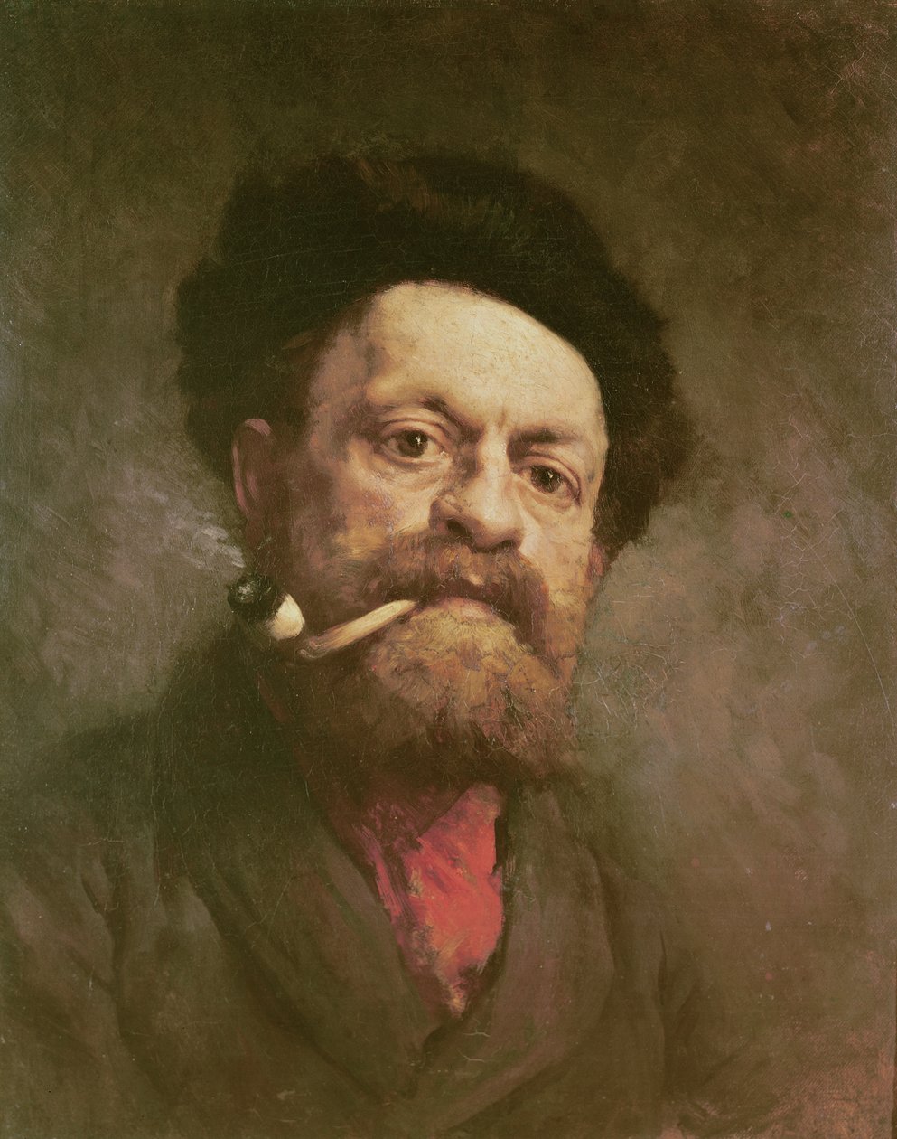 Mies putken kanssa tekijältä Gustave Courbet