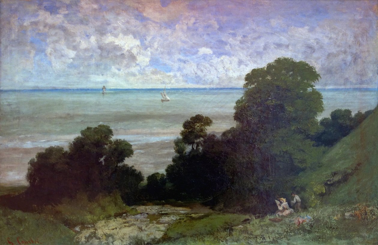 Marine tai Vue dHonfleur tekijältä Gustave Courbet