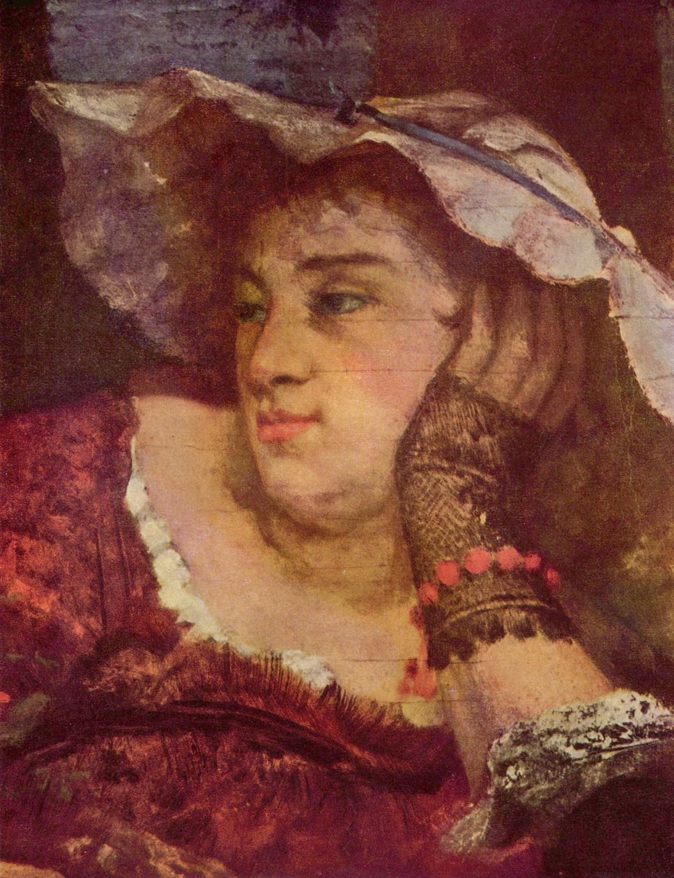 Mädchen an der Seine tekijältä Gustave Courbet