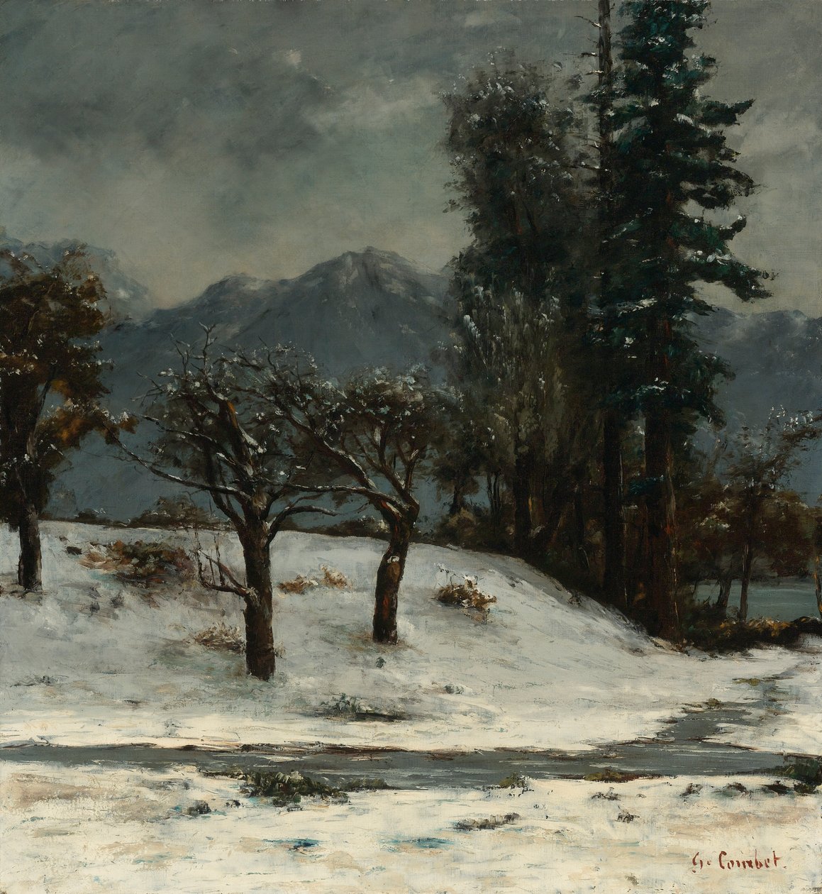Neige tekijältä Gustave Courbet