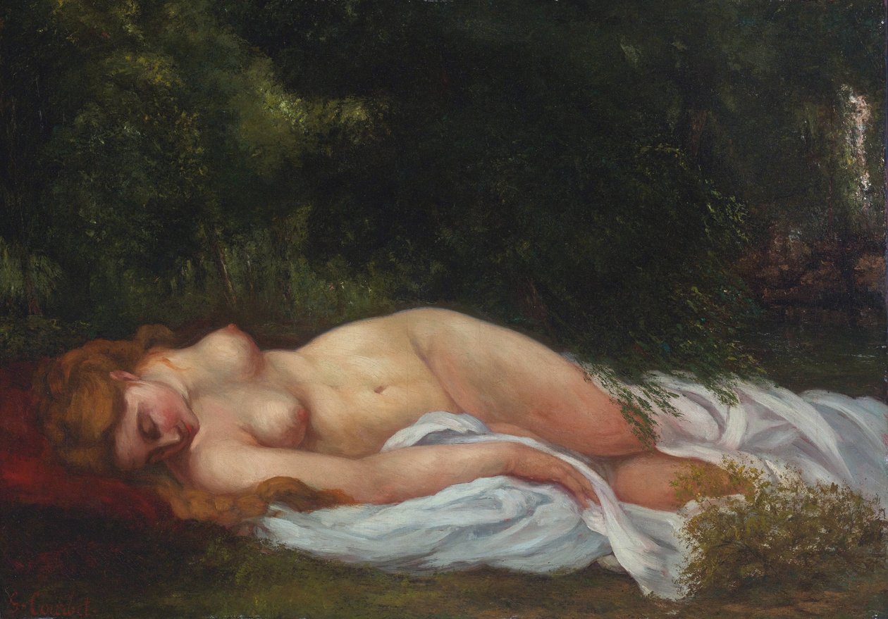 Nu Couché tekijältä Gustave Courbet