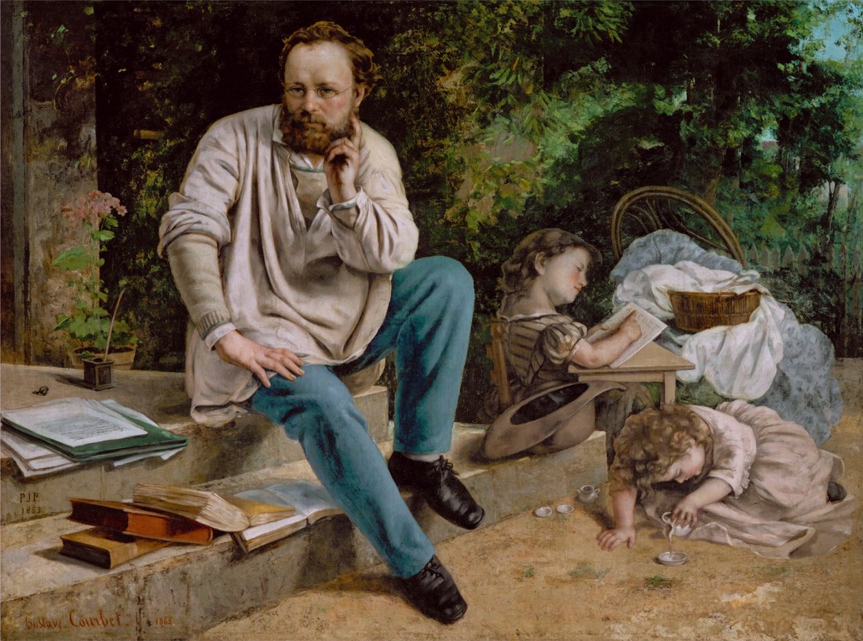 Pierre-Joseph Proudhon et ses Enfants tekijältä Gustave Courbet
