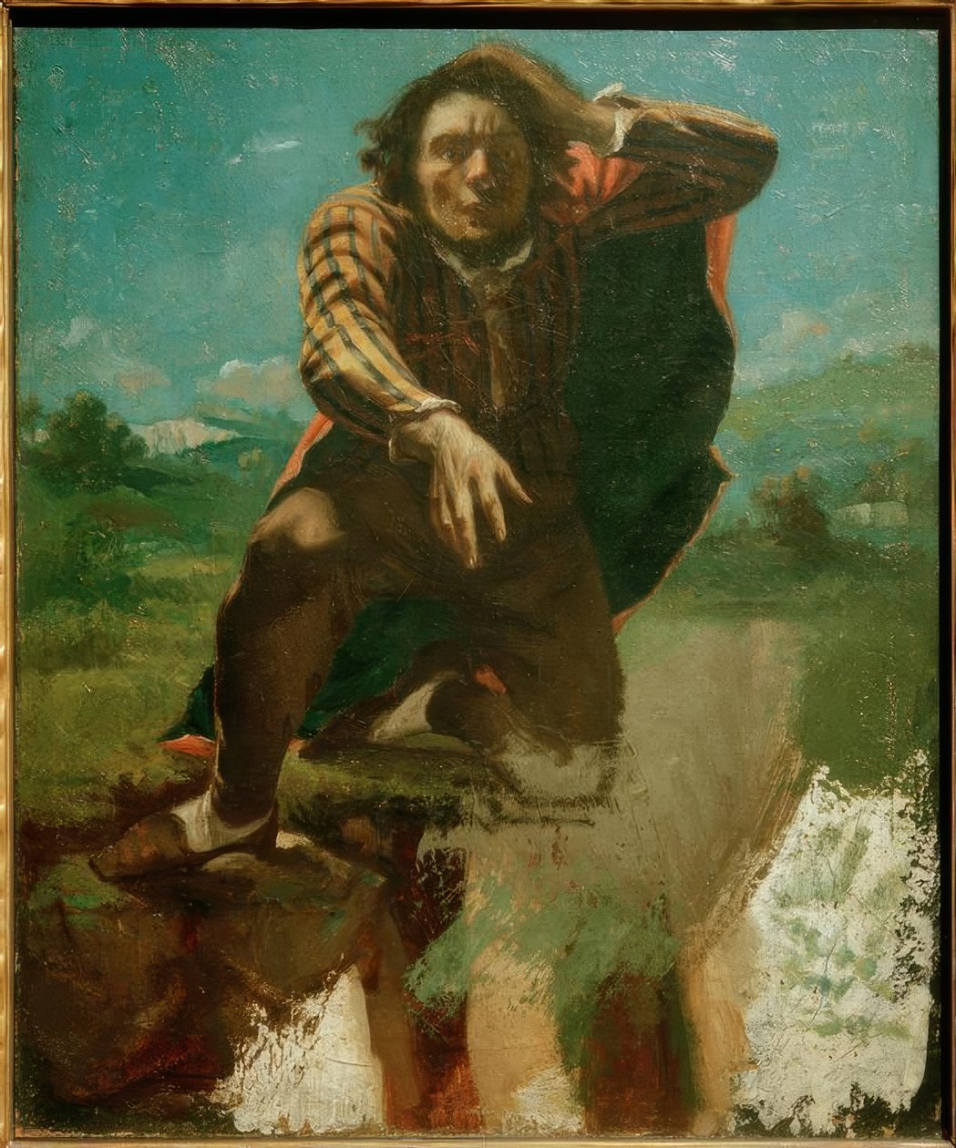 Muotokuva Le Fou de Peur -taiteilija tekijältä Gustave Courbet