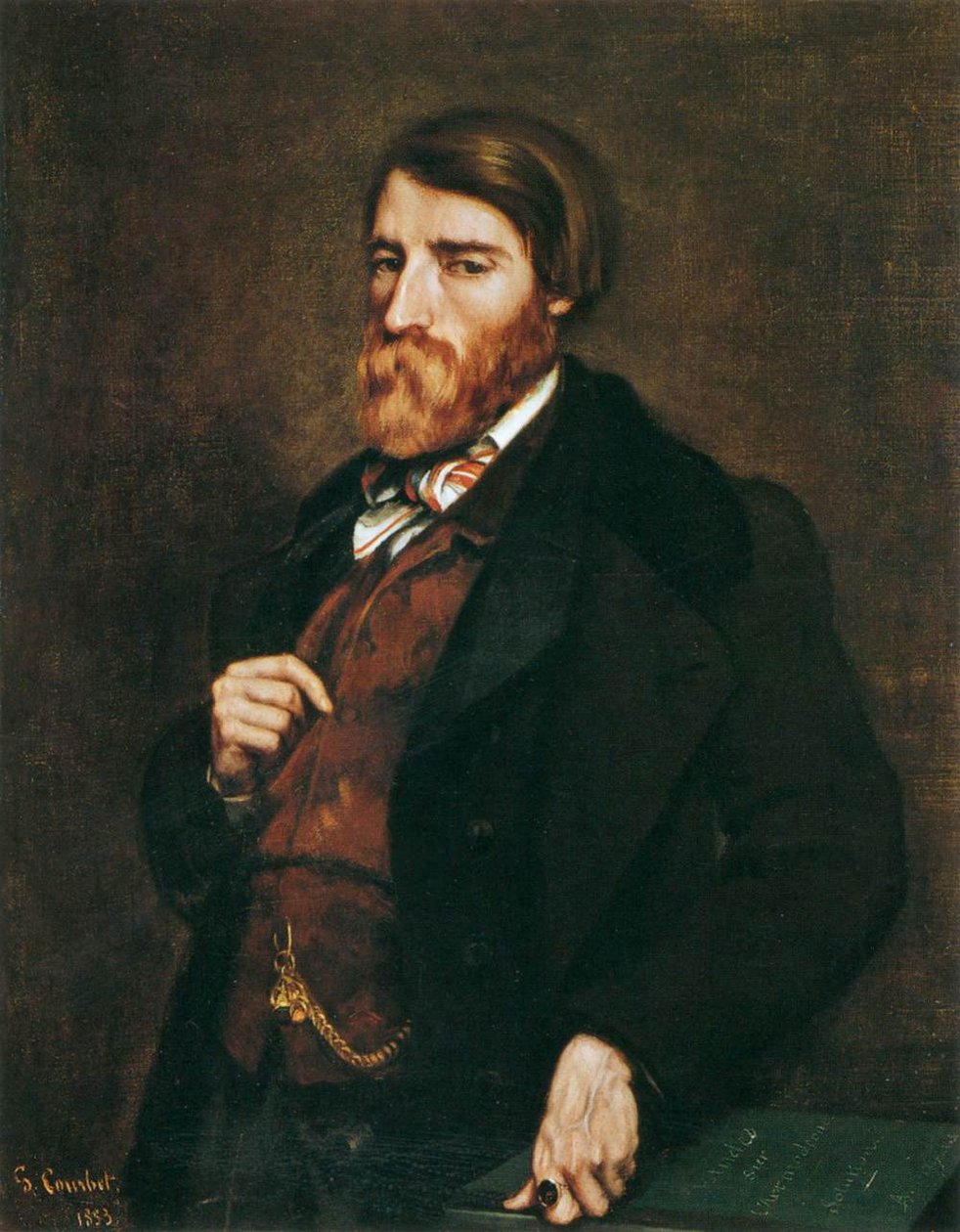 Alfred Bruyasin muotokuva tekijältä Gustave Courbet