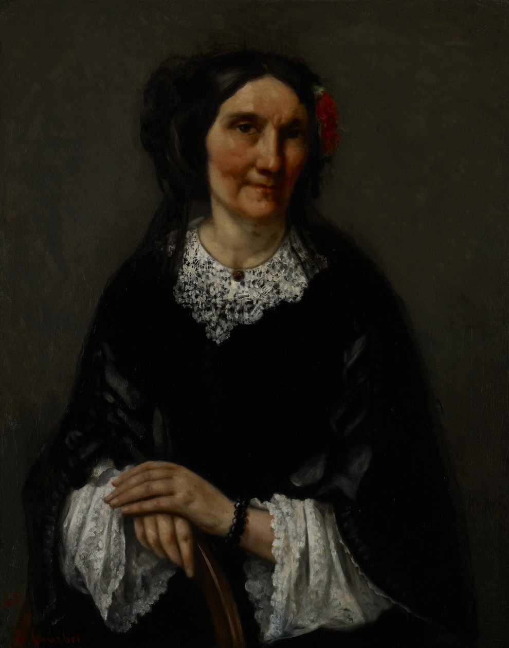Muotokuva Anika Psalmonista, rouva Robin, 1862 tekijältä Gustave Courbet