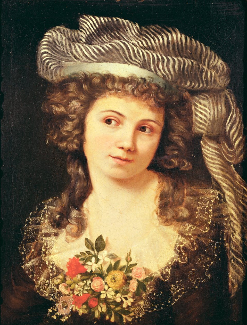 Nuoren naisen muotokuva Labille-Guiardin tyyliin tekijältä Gustave Courbet