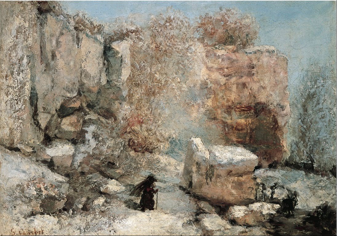Lumiefekti louhoksessa tekijältä Gustave Courbet