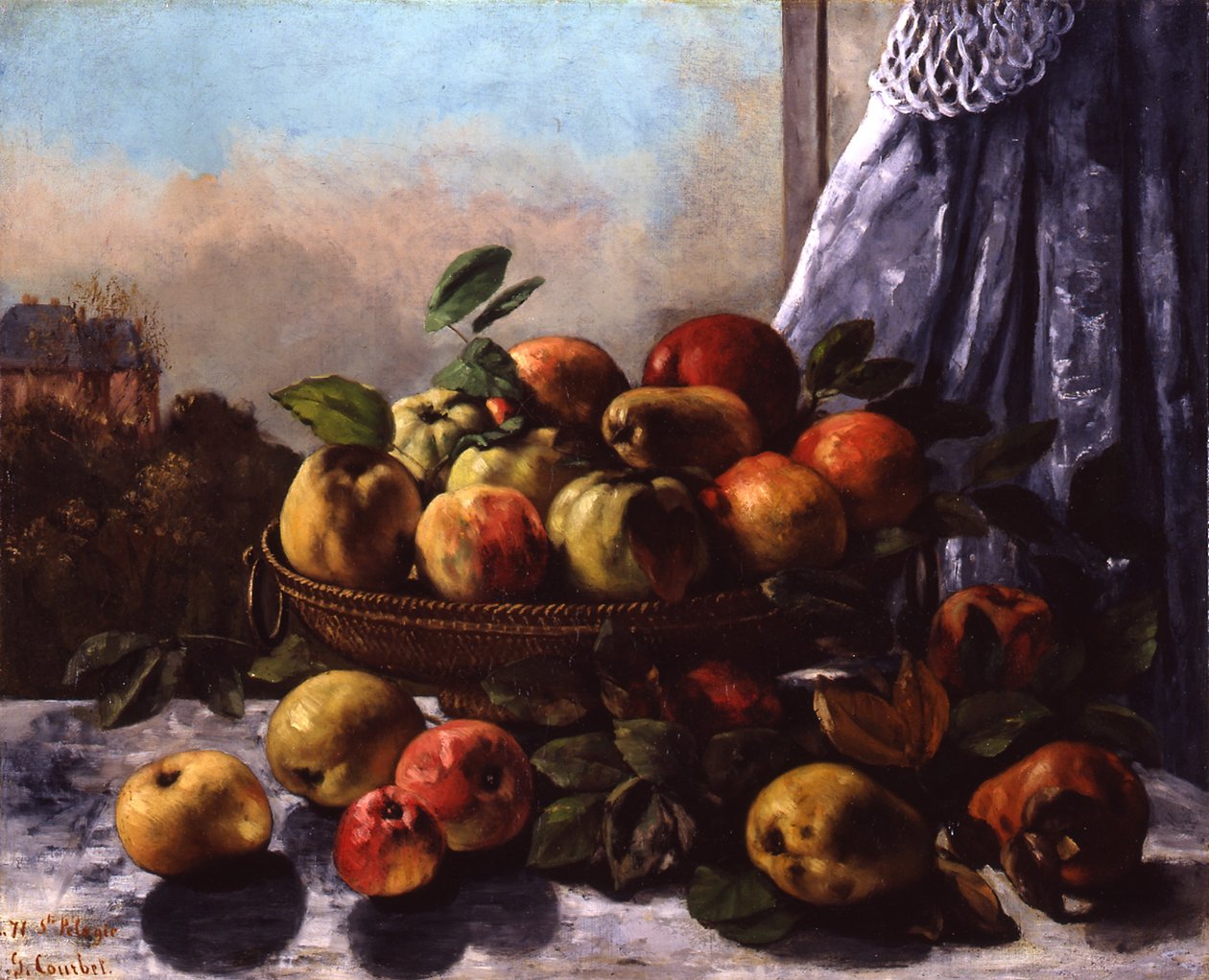 Asetelma: Hedelmä, 1871 tekijältä Gustave Courbet