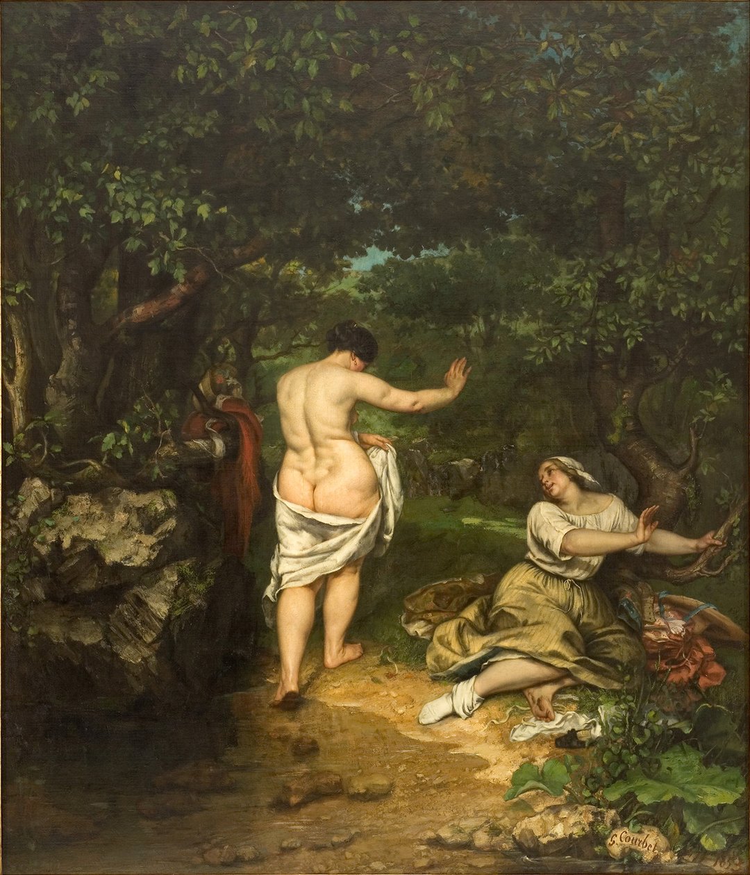 Uimarit tekijältä Gustave Courbet